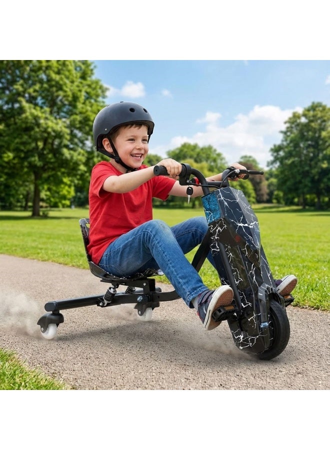 WINDHORSE Electric Stunt Drifting Scooter For Kids & Adults, 250W Brushless Motor, 360° Spin Action, Bluetooth Speaker & 3-Speed Modes, Black - Image 4